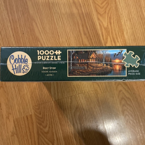 Cobble Hill 1000 piece puzzle - cabin/woods/geese scene - NWOT - Picture 2 of 6